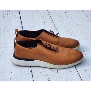 Wolf & Shepherd Men Honey Italian Leather Crossover Longwing Sneakers US 9 EU 43